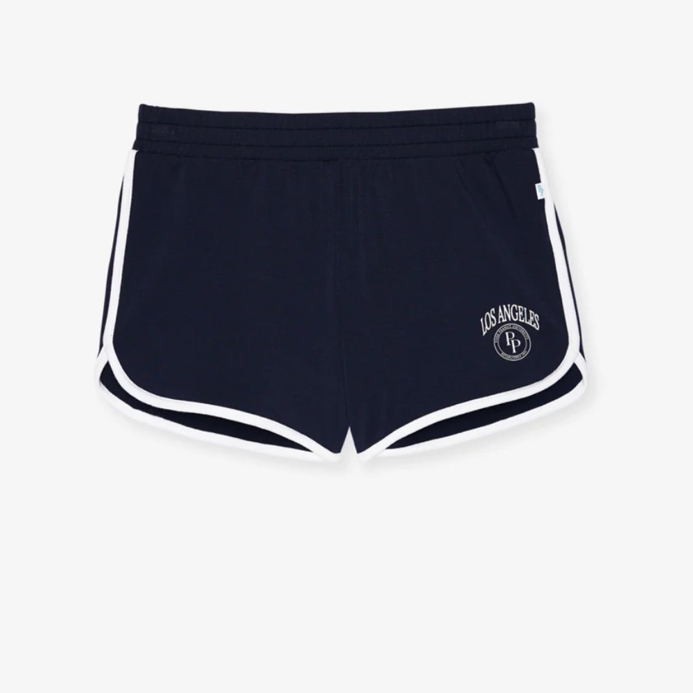 Kids CollegiateBlue Relaxed Varsity Short | Posh Peanut